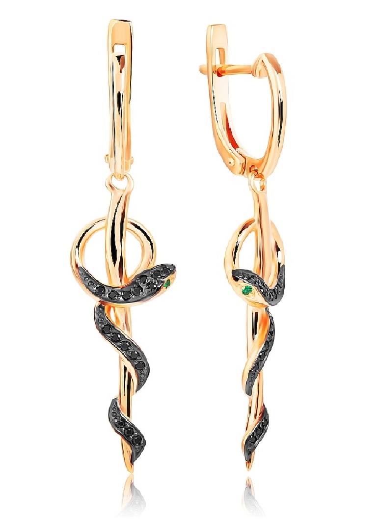 

Серьги из серебра VALTERA 118067, фианит, 118067
