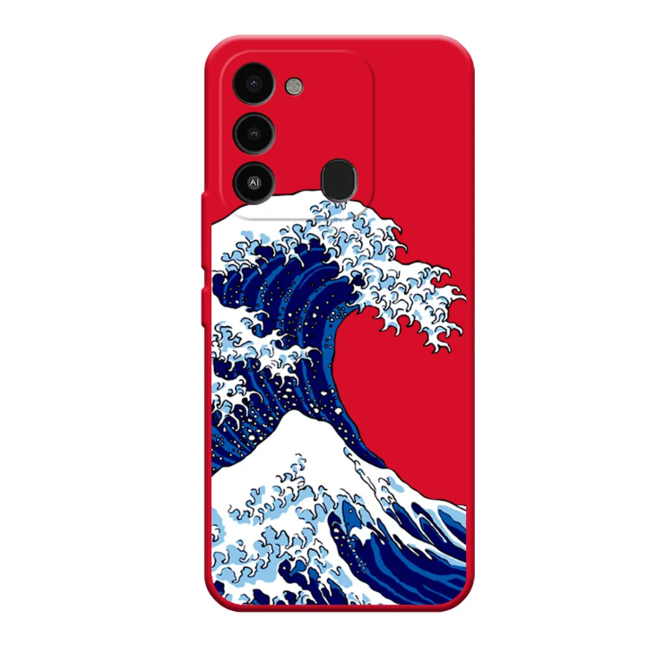 

Чехол Awog "Волна в Канагаве" для Tecno Spark 8C, Разноцветный, 301352-1