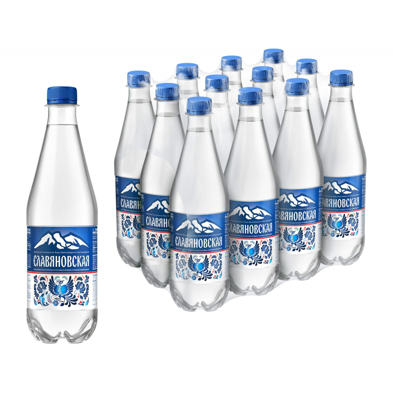 

Вода минеральная Славяновская ПЭТ 0,5 л x 12 шт.