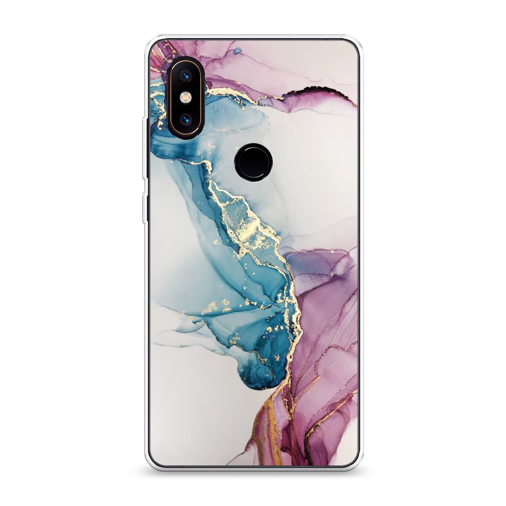 

Чехол на Xiaomi Mi Mix 2S "Розовые разводы рисунок", 33450-3