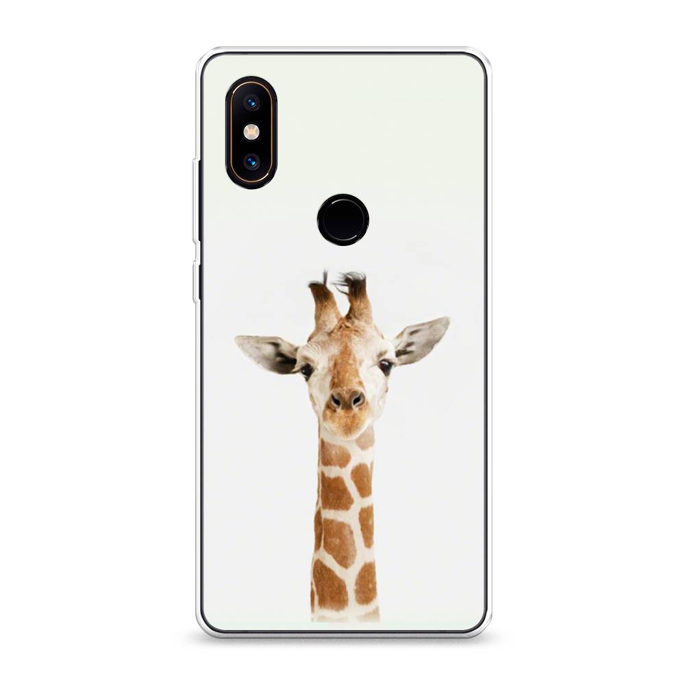 

Чехол на Xiaomi Mi Mix 2S "Любопытный жираф", Бежевый;коричневый, 33450-1