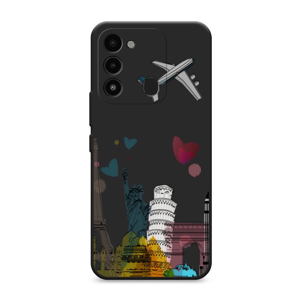 

Чехол Awog "Самолет путешествий" для Tecno Spark 8C, 301352-1