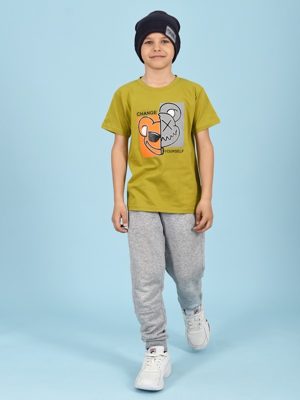 Футболка детская LIDEKO kids 655-23, горчичный, 98