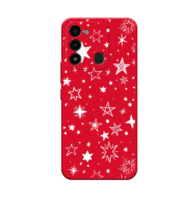 

Чехол Awog "Звездочки графика белая" для Tecno Spark 8C, Разноцветный, 301352-1