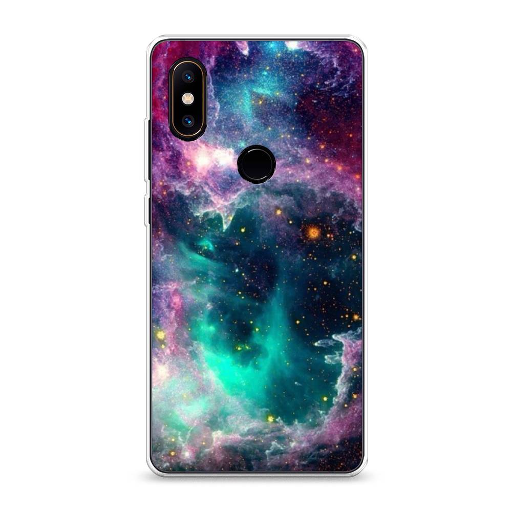 

Чехол на Xiaomi Mi Mix 2S "Звездные облака", Розовый;бежевый, 33450-2