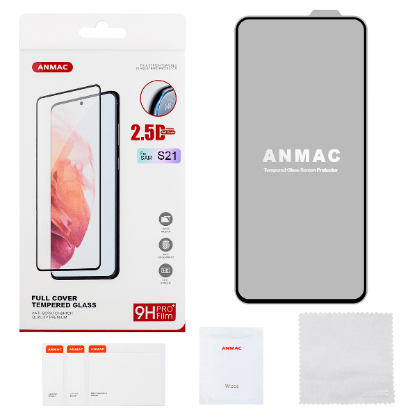 

Защитное стекло ANMAC для Samsung S21 Full Cover