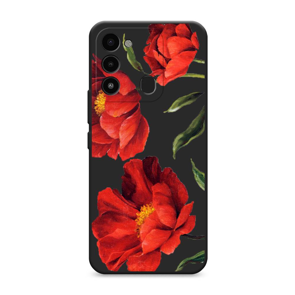 

Чехол Awog "Красные маки" для Tecno Spark 8C, 301352-1