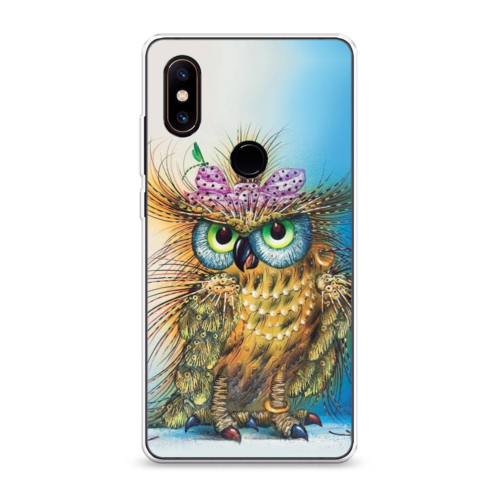 

Чехол на Xiaomi Mi Mix 2S "Модная сова", Коричневый;голубой, 33450-1