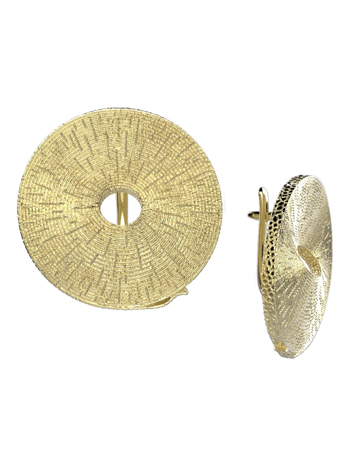 

Серьги из серебра без вставки Spika Gold 20427-001-07, 20427-001-07