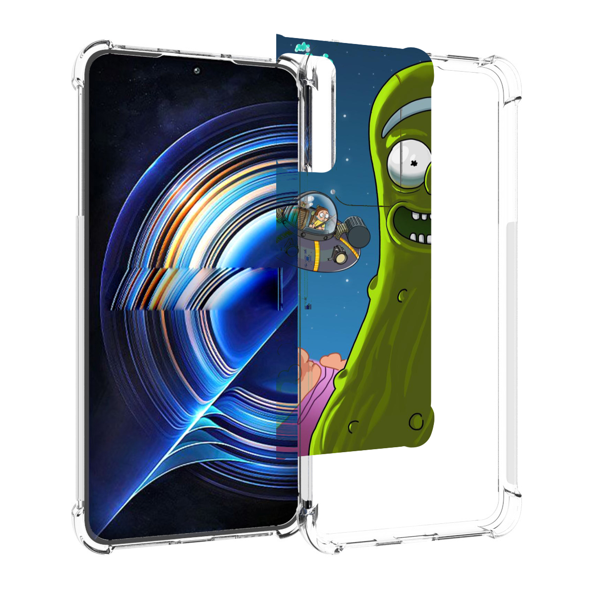 

Чехол MyPads Рик огурец для Tecno Camon 19 Neo, Прозрачный, Tocco