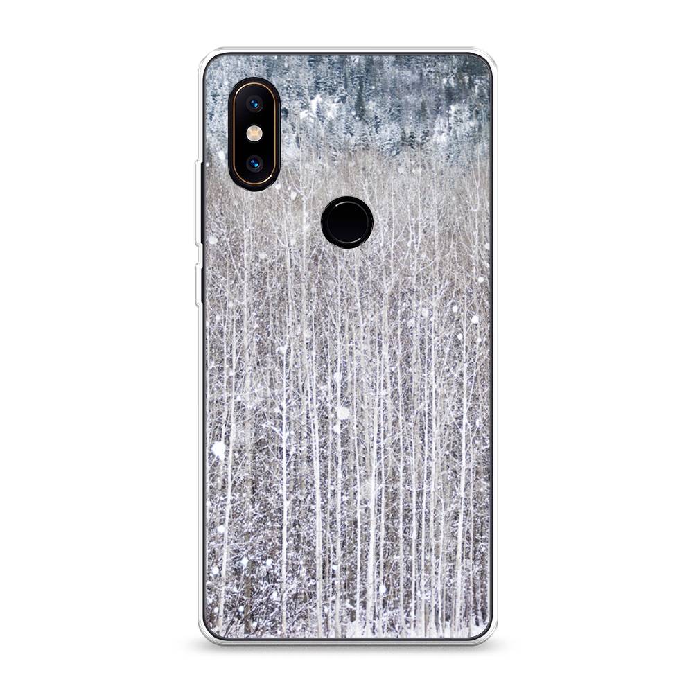 

Чехол на Xiaomi Mi Mix 2S "Снежный лес", Бежевый;серый;белый, 33450-5