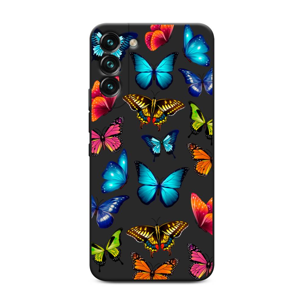 фото Чехол awog "разные бабочки" для samsung galaxy s22 +