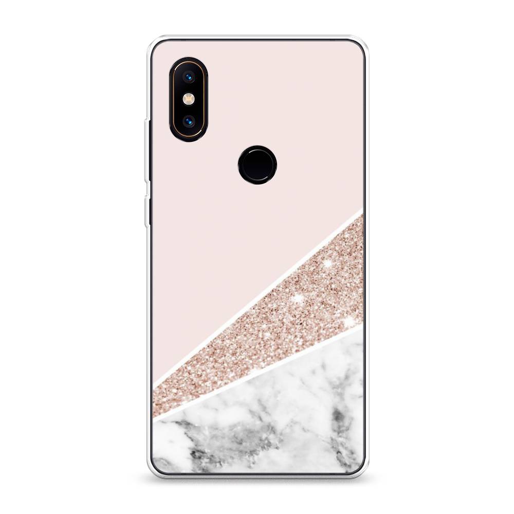 

Чехол на Xiaomi Mi Mix 2S "Блестящий розовый мрамор", 33450-3
