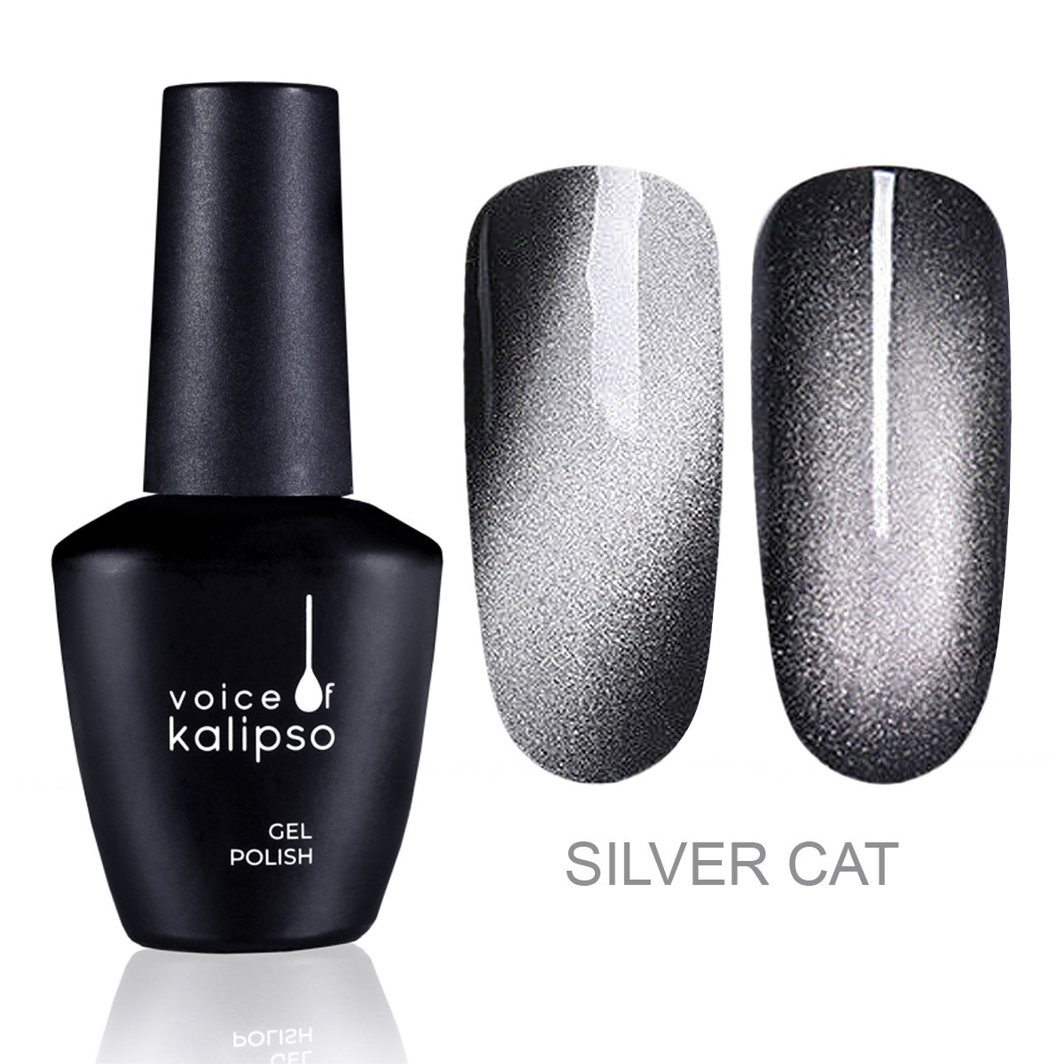

Гель лак для ногтей Silver Cat Voice of Kalipso 10 мл, Серебристый
