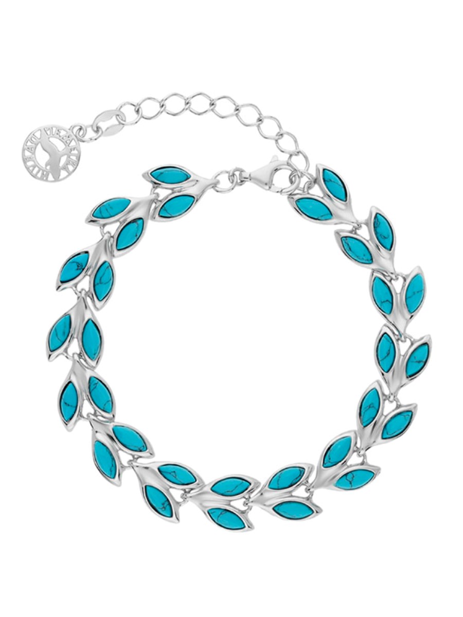 

Браслет из серебра с искусственной бирюзой р. 17-19 Darvin 926071075AB_17-19, 926071075AB_17-19