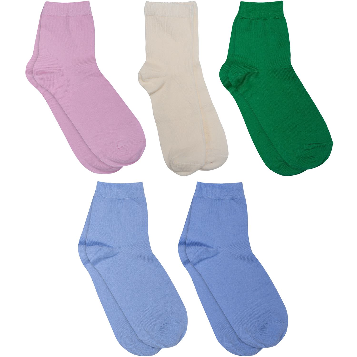 

Носки для девочек Rusocks 5-Д-26 цв. голубой; зеленый; бежевый; розовый р. 38, 5-Д-26
