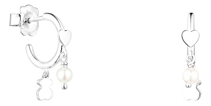 

Серьги из серебра с жемчугом TOUS 018153560., 018153560.