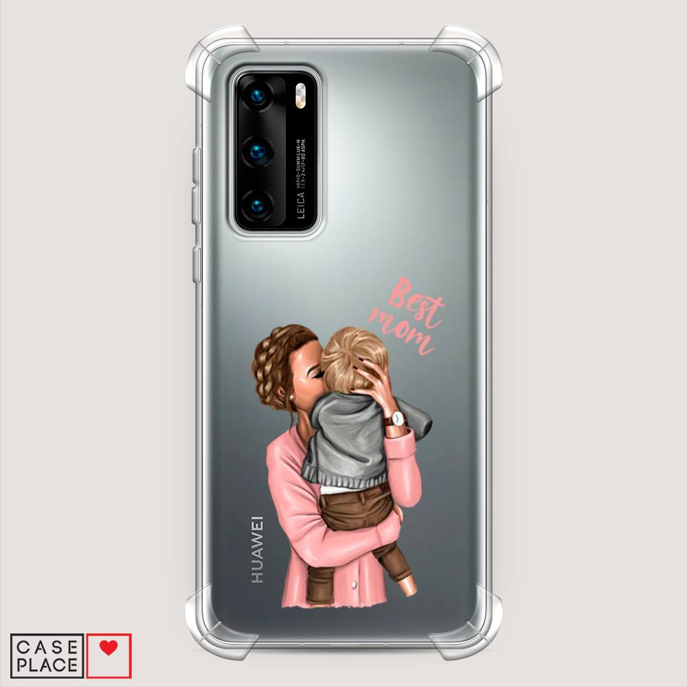 

Чехол Awog на Huawei P40 "Мама с малышом", Розовый;коричневый;бежевый, 610851-1