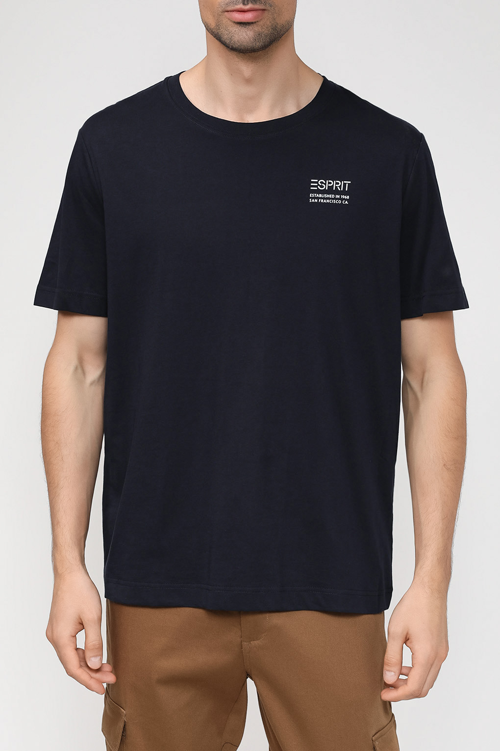 

Футболка мужская Esprit Casual 073EE2K321 синяя L, Синий, 073EE2K321