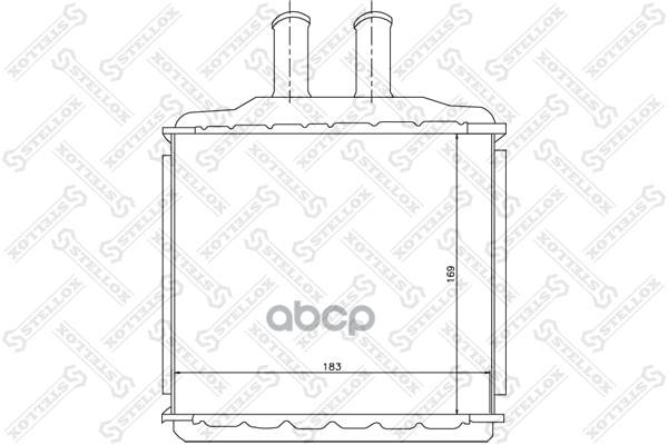 фото Радиатор отопителя chevrolet lacetti/nubira all 03> stellox арт. 1035105sx