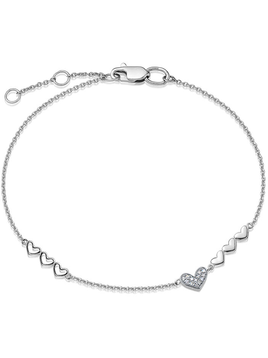 

Браслет из белого золота с бриллиантом р. 23-25 Vesna jewelry 51545-251-01-00_23-25, 51545-251-01-00_23-25