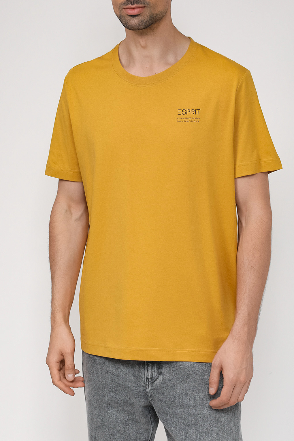 

Футболка мужская Esprit Casual 073EE2K321 желтая L, Желтый, 073EE2K321