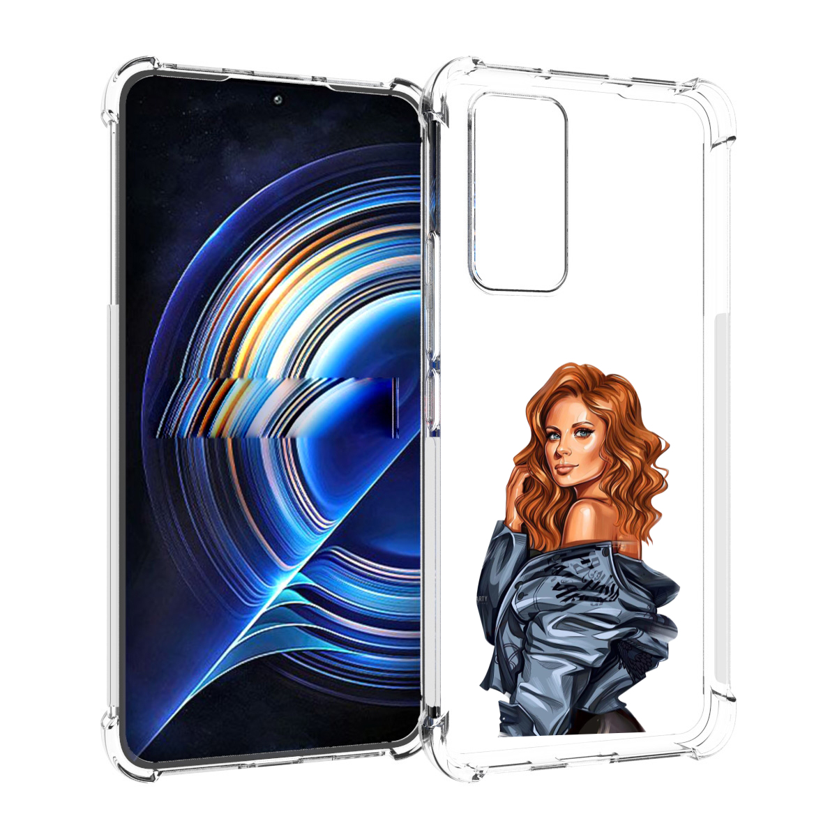 

Чехол MyPads Рыжая-девушка женский для Tecno Camon 19 Neo, Прозрачный, Tocco