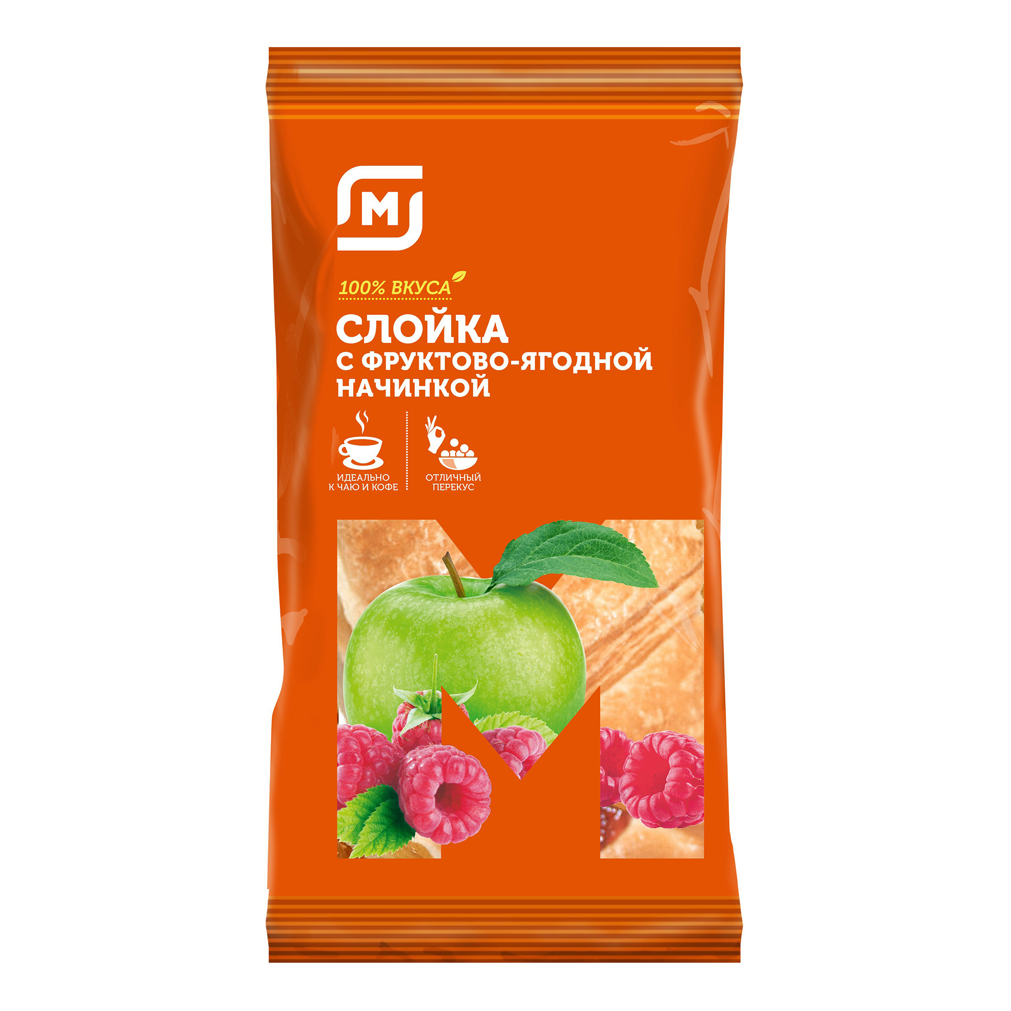 

Слойка Магнит с фруктово-ягодной начинкой 75 г