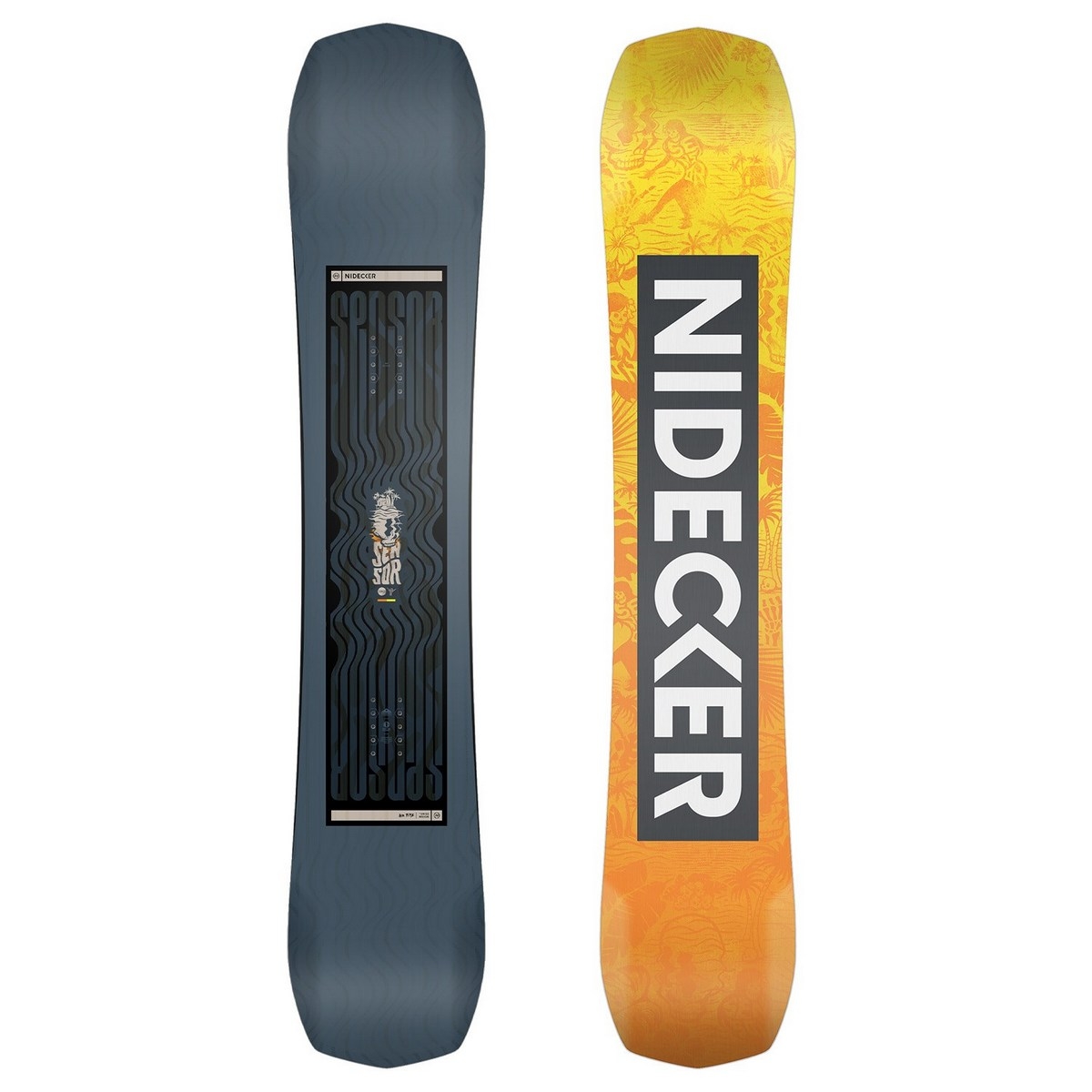 

Сноуборд Nidecker Sensor, год 2025, ростовка 156см, Синий;желтый, Sensor