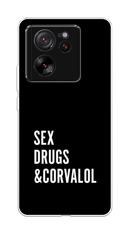

Чехол на Xiaomi 13T Pro Про "Corvalol", Черный;серый;белый, 319950-1