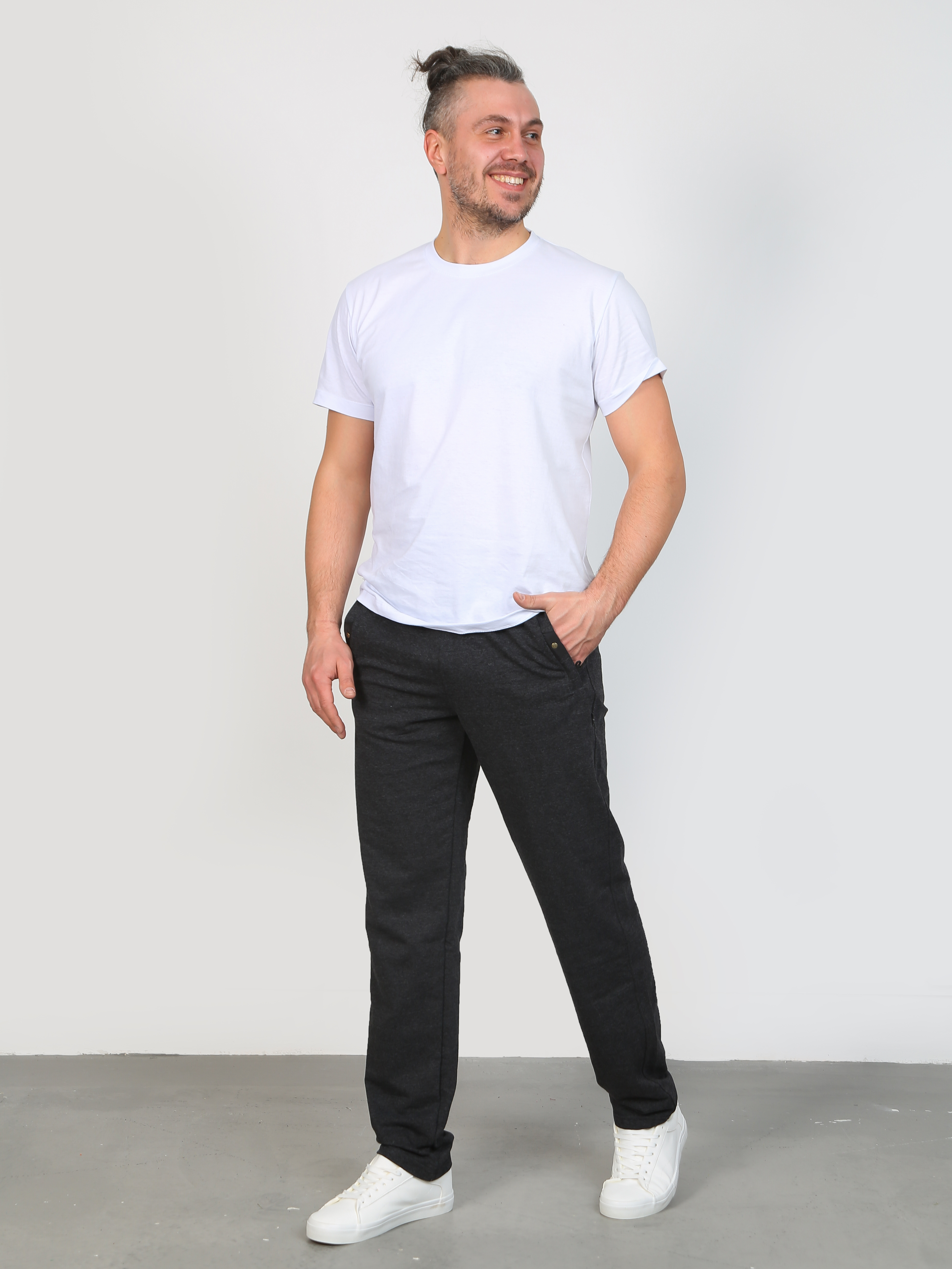 Спортивные брюки мужские Soft home 5468 серые 64 RU