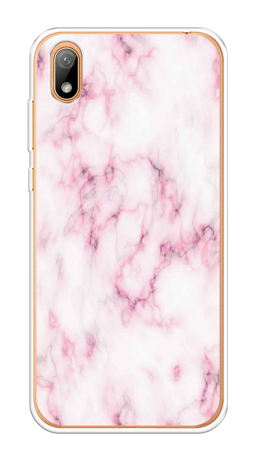 

Чехол на Huawei Y5 2019/Honor 8S/8S Prime "Мрамор с розовым", Белый;розовый, 6103950-1