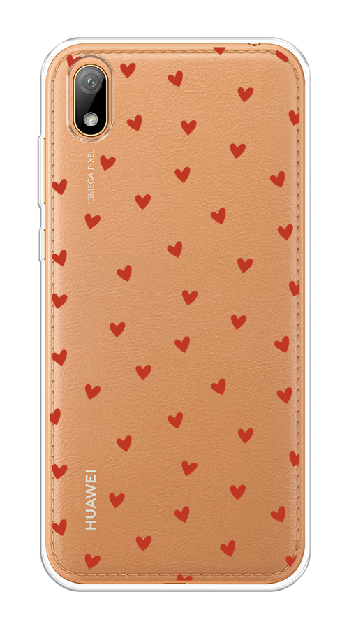 

Чехол на Huawei Y5 2019/Honor 8S/8S Prime "Red hearts", Красный;прозрачный, 6103950-1