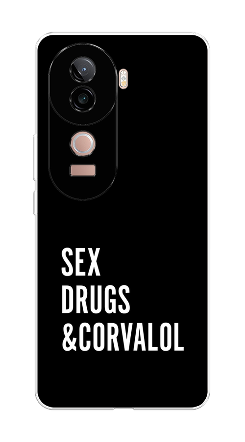 

Чехол на Vivo V40e Corvalol, Черный;серый;белый, 2611950-1