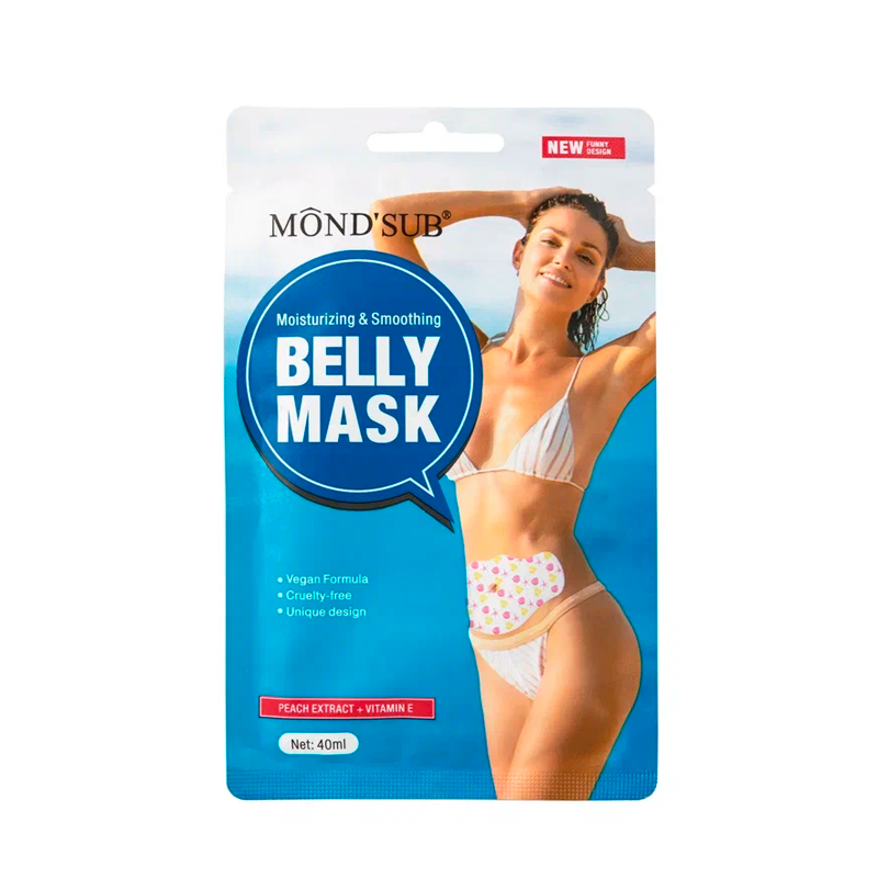 Маска тканевая для живота Mond'Sub Belly Mask Moisturizing & Smoothing 40 мл tntnmom s маска для живота для женщин во время беременности и после родов bear belly patch