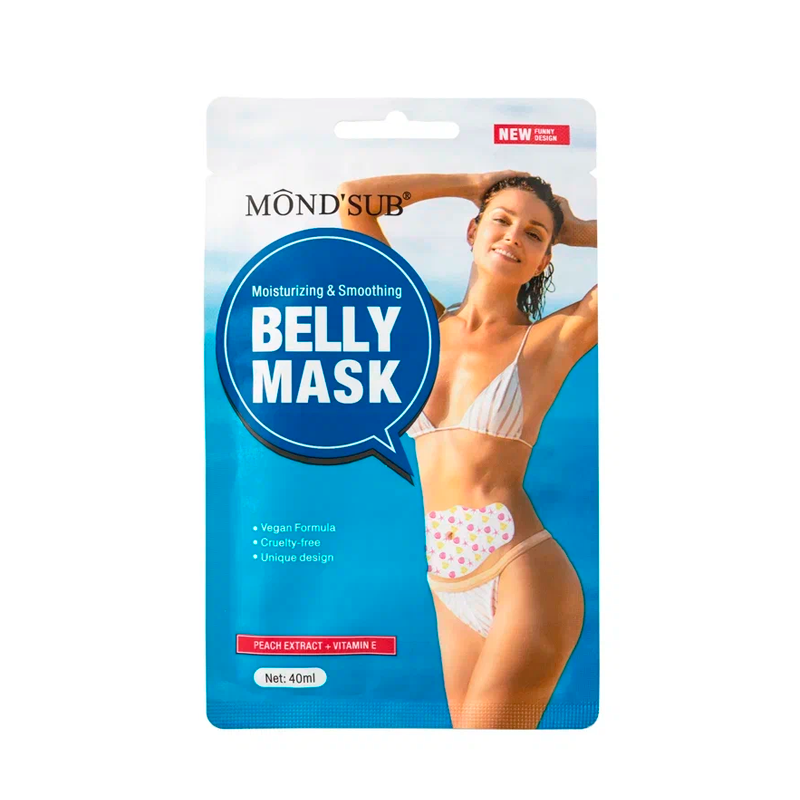 Маска тканевая для живота Mond'Sub Belly Mask Moisturizing & Smoothing 40 мл dream nature спа набор маска оздоровление и увлажнение скраб антицеллюлитный соль с розой