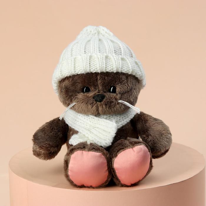 

Мягкая игрушка Milo Снежинка Marta, кошечка, 25 см, Коричневый
