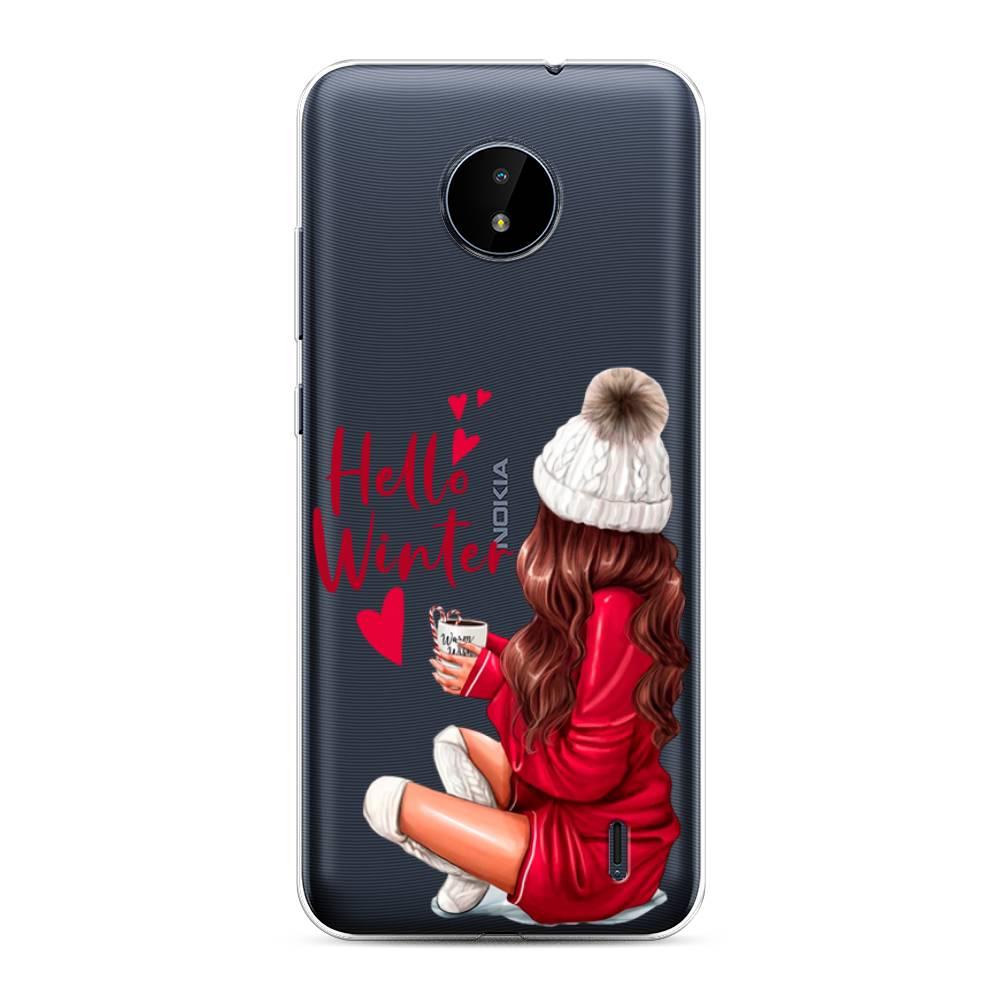 

Чехол на Nokia C10"Hello winter", Красный;белый;коричневый, 124450-5