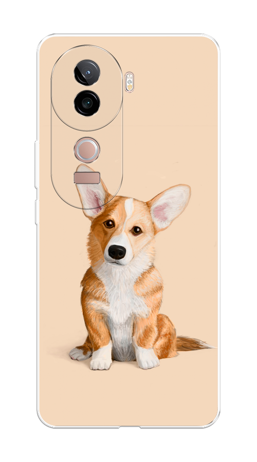 

Чехол на Vivo V40e Грустный Корги, Коричневый;бежевый, 2611950-1