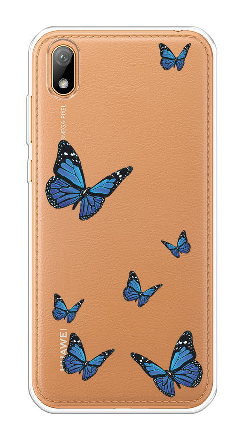 

Чехол на Huawei Y5 2019/Honor 8S/8S Prime "Blue butterflies", Синий;черный, 6103950-1