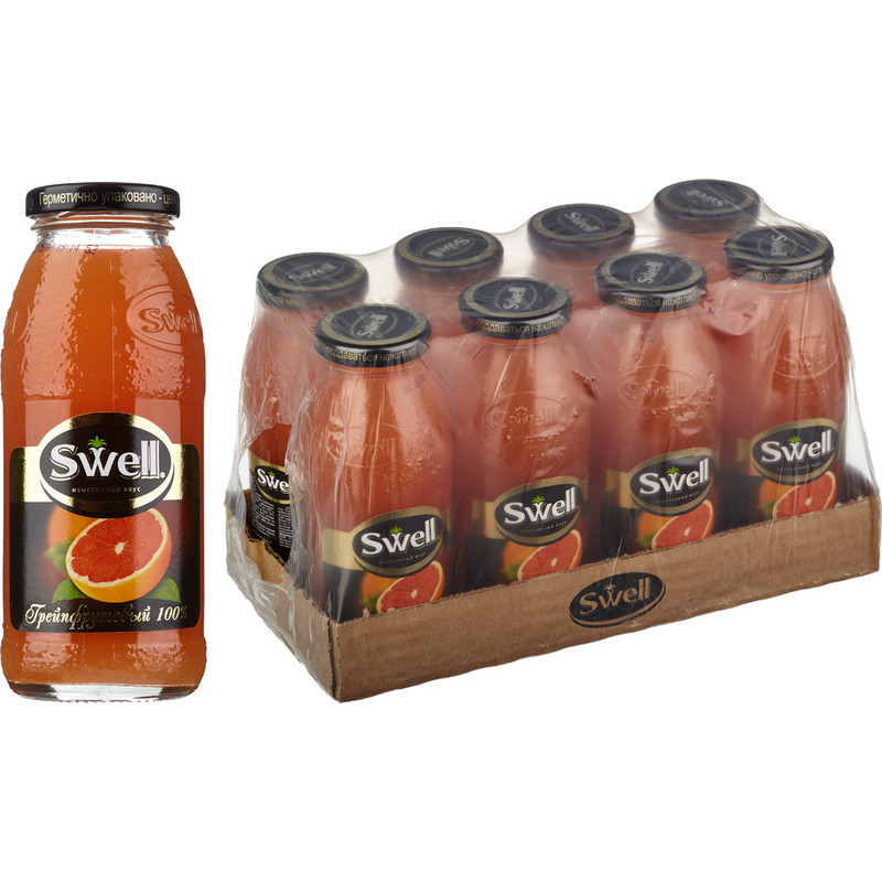 

Сок SWELL красный грейпфрут 0,25 л х 8 шт.