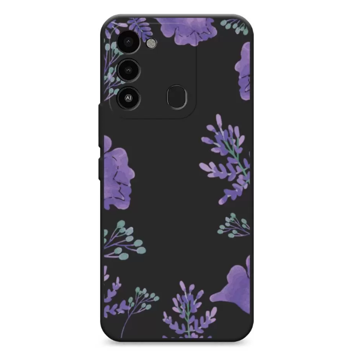 

Чехол Awog "Сиреневая цветочная рамка" для Tecno Spark 8C, Разноцветный, 301352-1