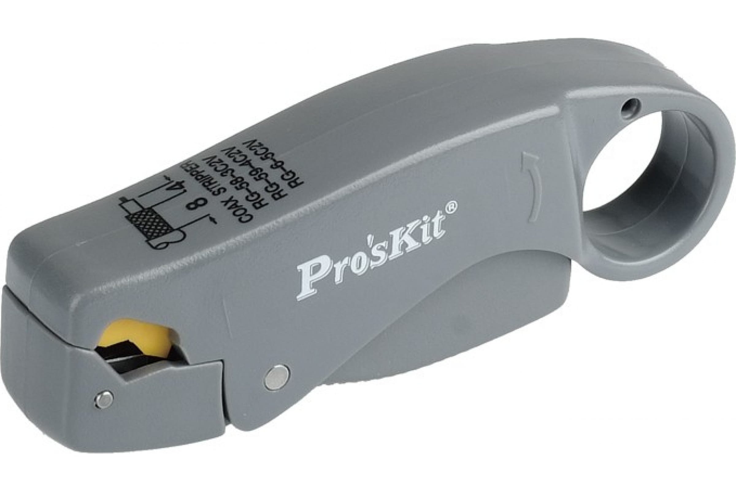 

ProsKit 6PK-322 Нож для зачистки коаксиальных кабелей вращающийся универ. С00035843