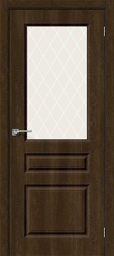 

Дверь Скинни-15 Dark Barnwood White Сrystal Браво, Bravo 200*80