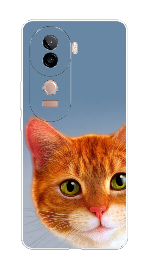 

Чехол на Vivo V40e Любопытный котик, Коричневый, 2611950-1