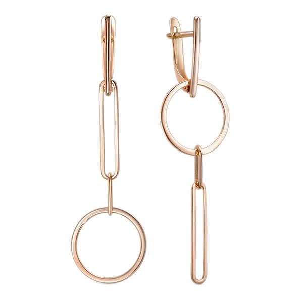 

Серьги из красного золота Delta 2203638SH-d, 2203638SH-d