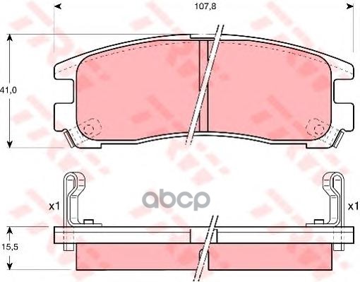 

Колодки дисковые з. Mitsubishi Galant 1.8-2.5/2.0D/GDi TRW GDB1023 GDB1023 =291 02=FDB803