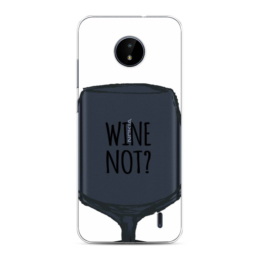 

Чехол на Nokia C10 "Wine not white", Белый, 124450-6