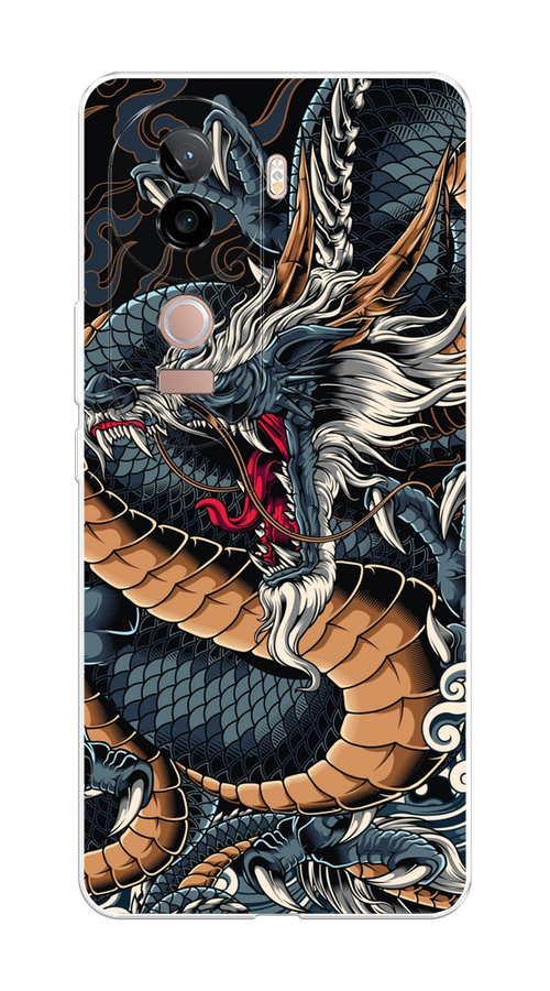 

Чехол на Vivo V40e Japanese Dragon, Коричневый;черный;синий, 2611950-1