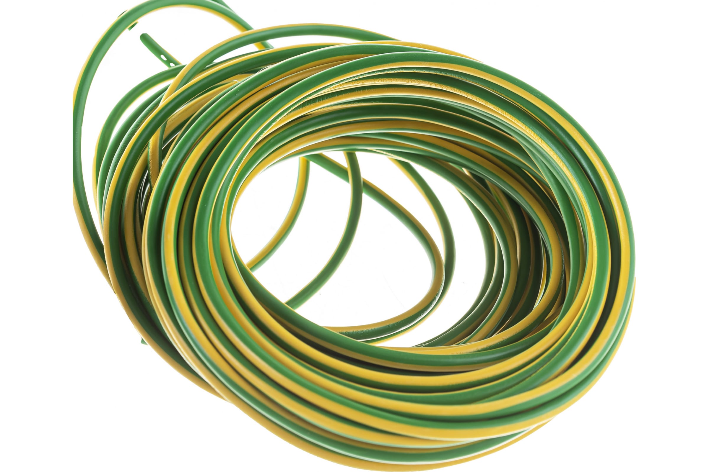 фото Top cable topflex v-k h07v-k 1x6 провод монтажный гибкий желто-зеленый 131v006.r100